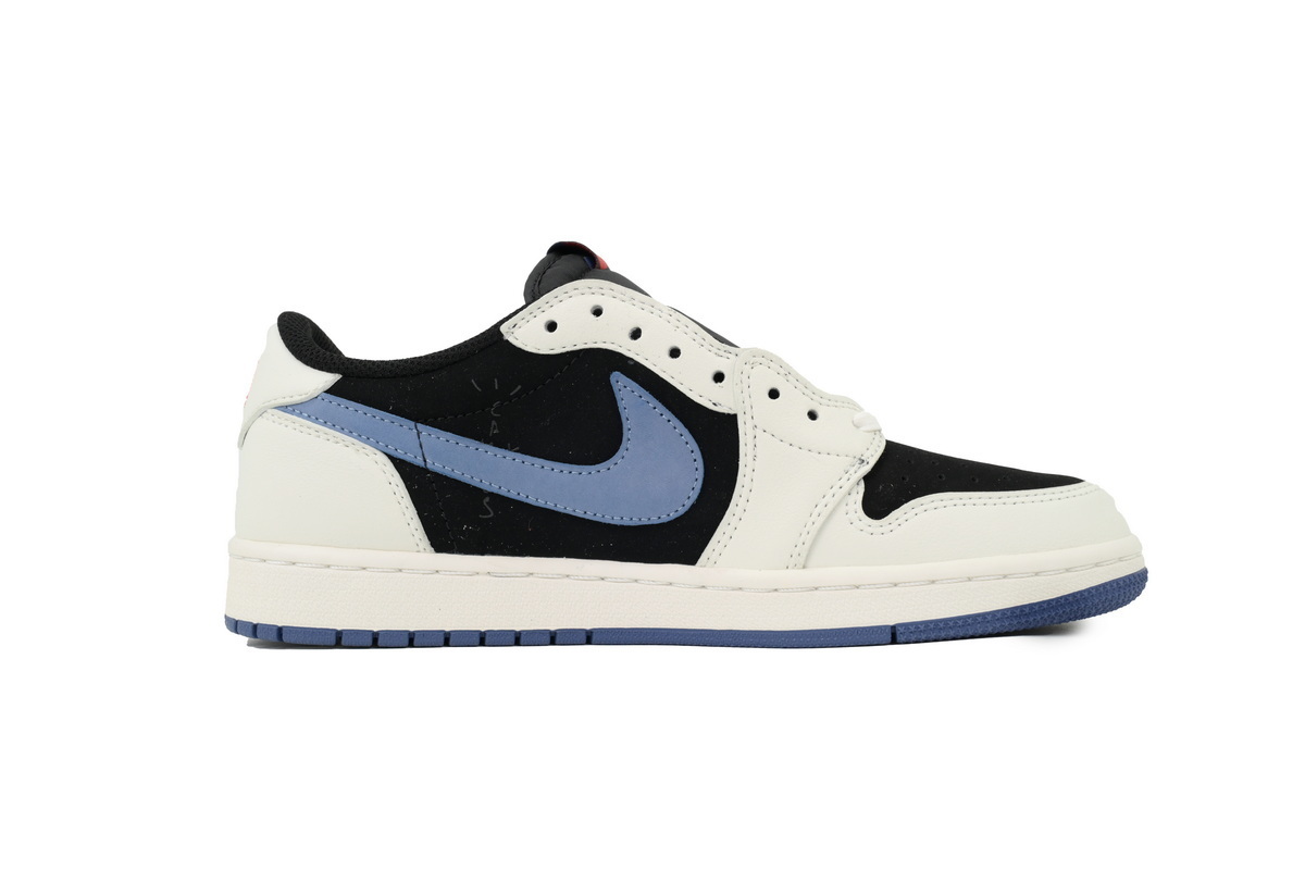 Travis Scott x Air Jordan 1 Low Black White Blue DM7866-040