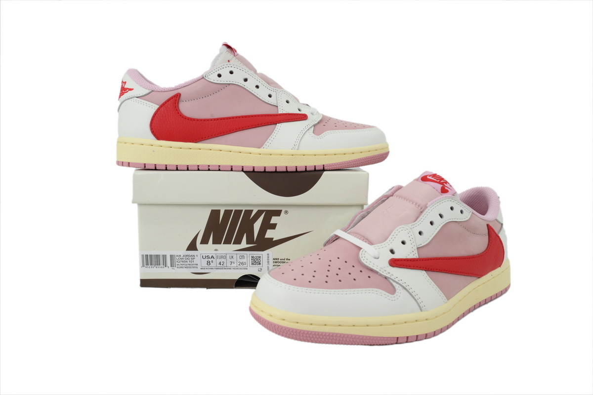 Travis Scott x Air Jordan 1 Low Red Tick IQ7604-101