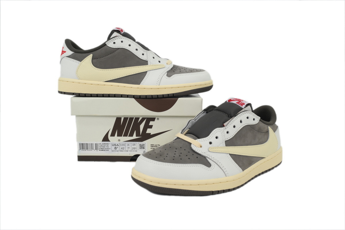 Travis Scott x Air Jordan 1 Low White Brown Barb DM7866-162