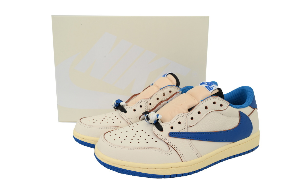 Travis Scott x Air Jordan 1 Retro Low OG SP 'Sail Military Blue' DM7866-104