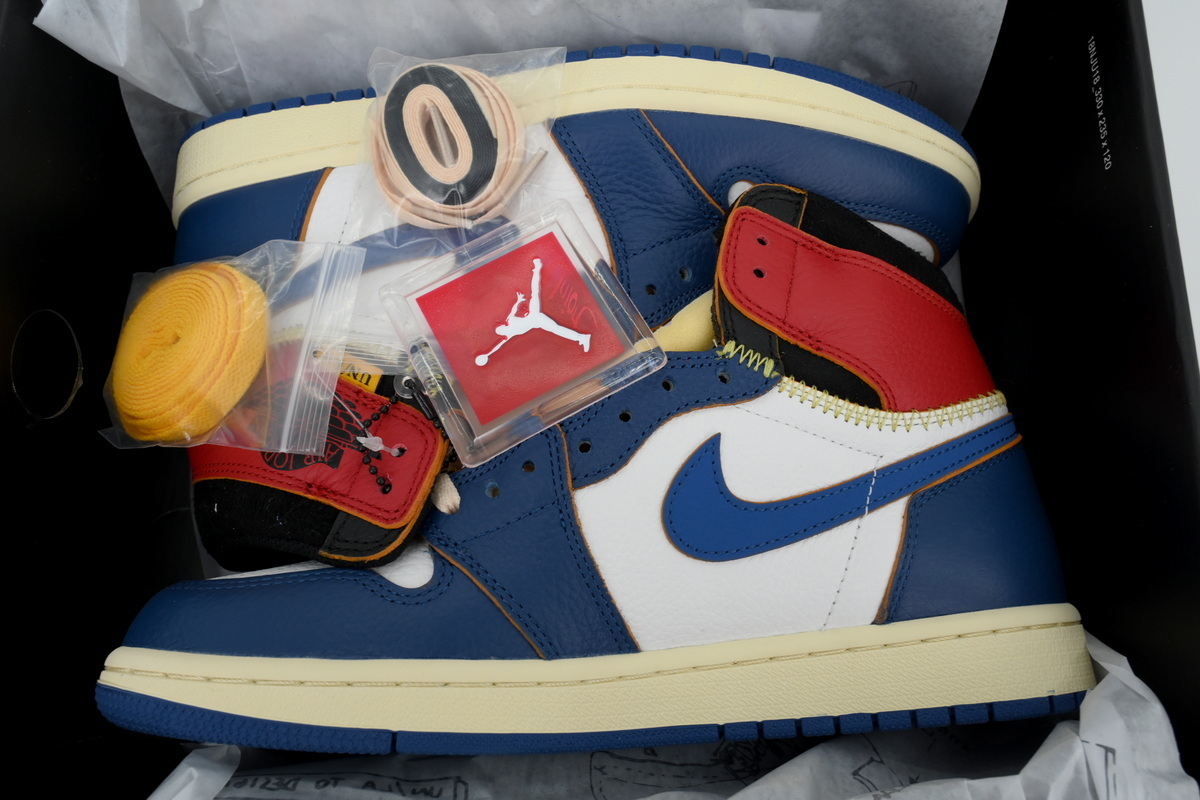 Union X Air Jordan 1 OG Hi Retro“Blue Toe” BV1300-146