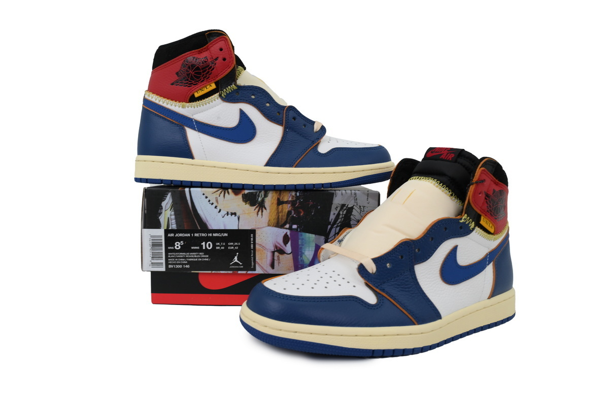 Union X Air Jordan 1 OG Hi Retro“Blue Toe” BV1300-146