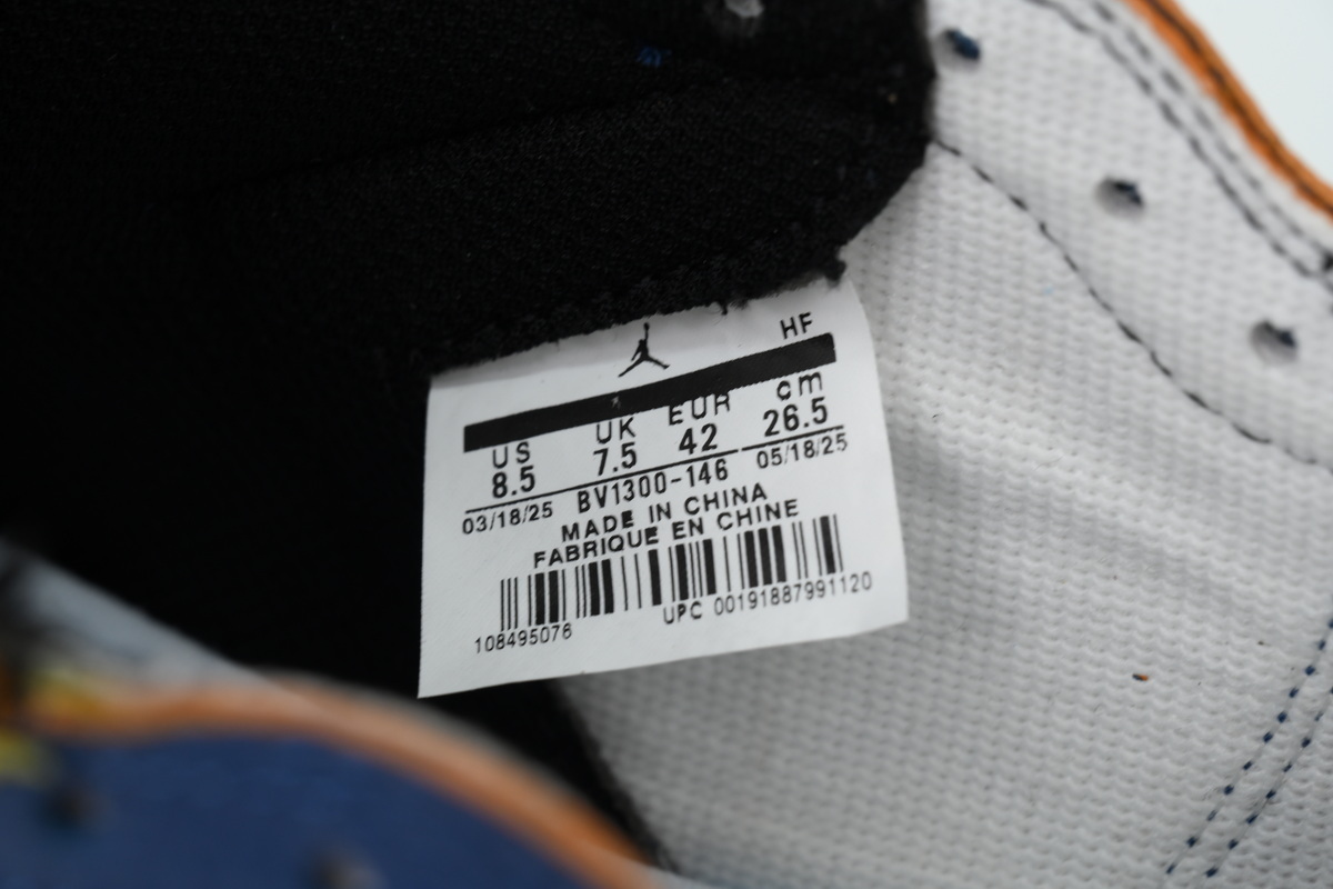 Union X Air Jordan 1 OG Hi Retro“Blue Toe” BV1300-146