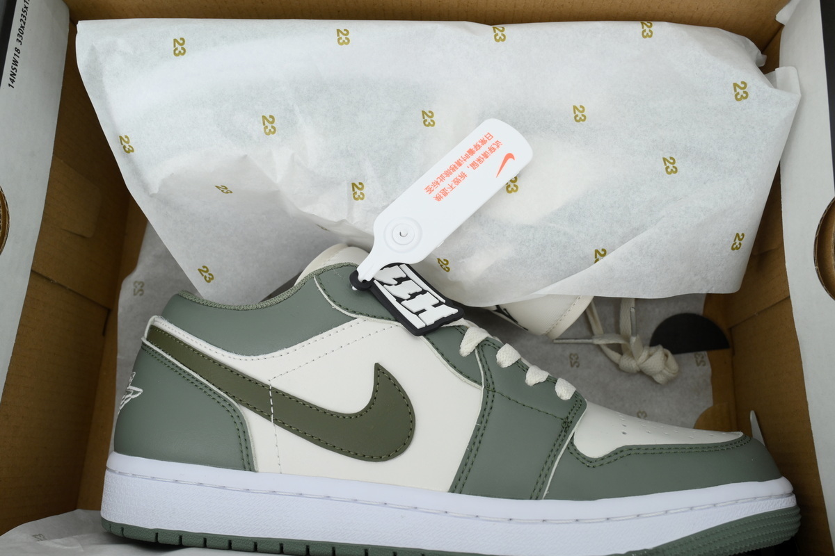 Wmns Air Jordan 1 Green White 553558-300