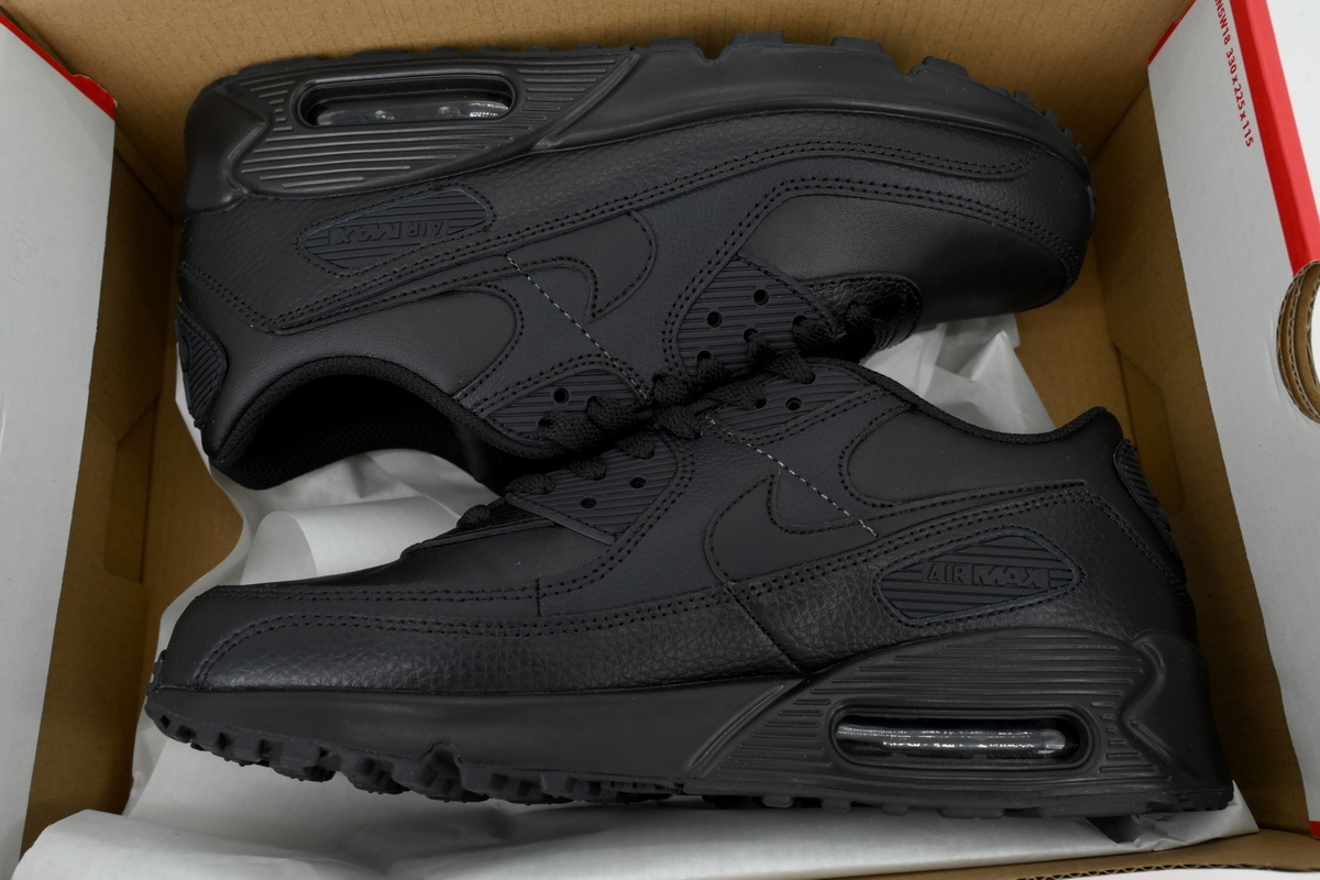 Air Max 90 Leather 'Triple Black' CZ5594-001
