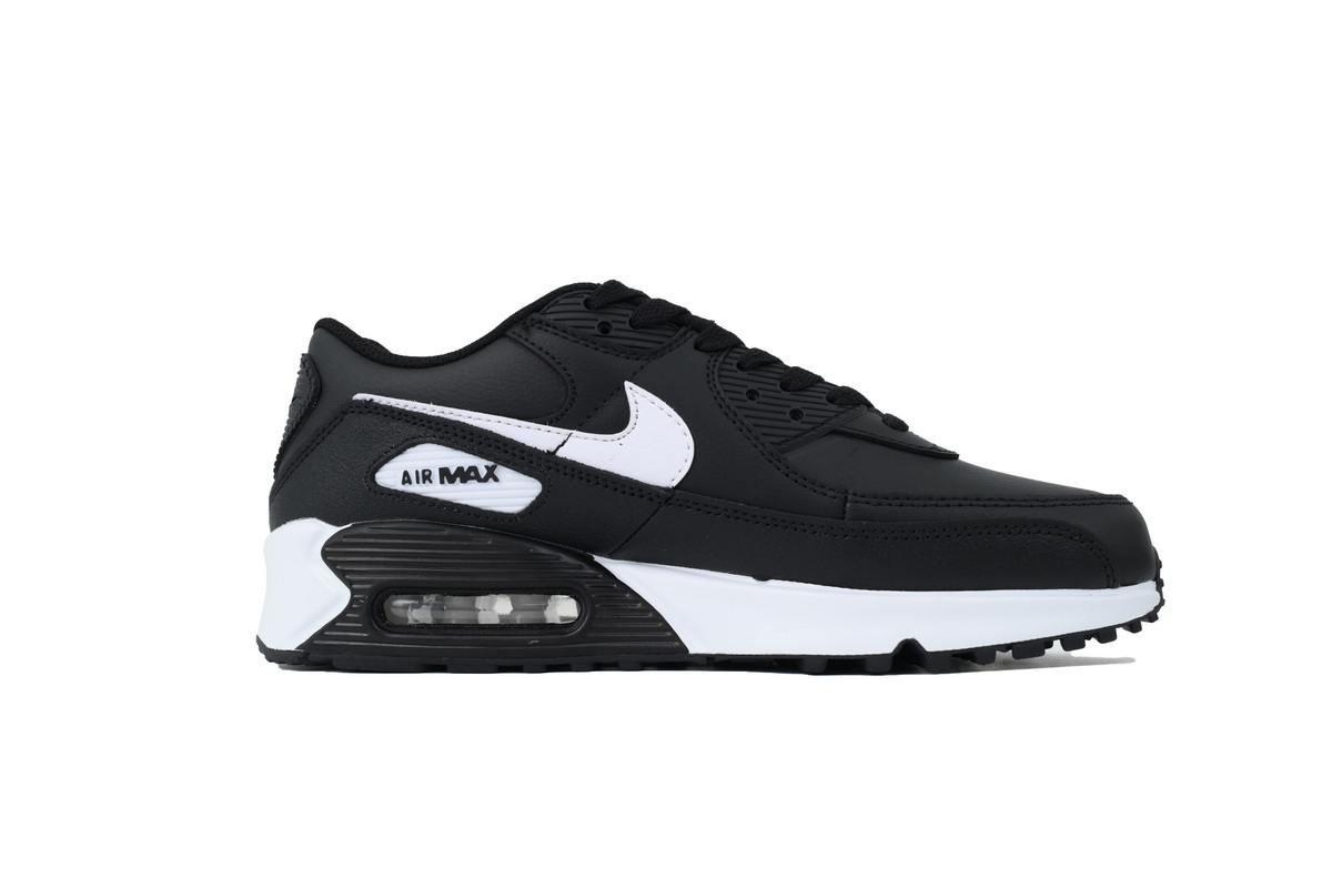 Air Max 90 Leather GS 'Black White' CD6864-029