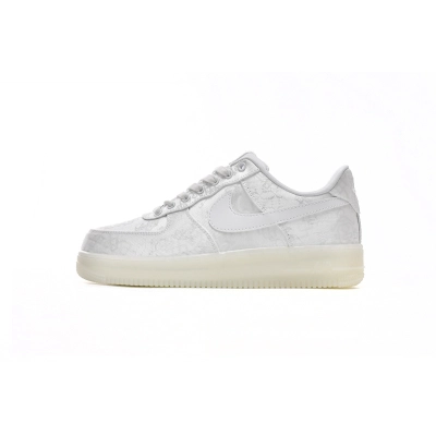 CLOT x Nike Air Force 1 Low Premium White Silk AO9286-100 01