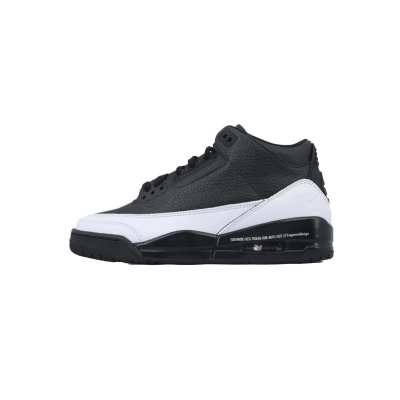 Fragment Design x Air Jordan 3 Black And White DA3595-001 01