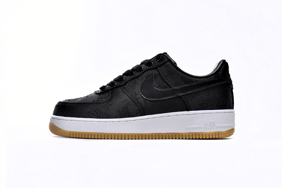 Fragment Design x CLOT x Nike Air Force 1 Low Black Silk CZ3986-001