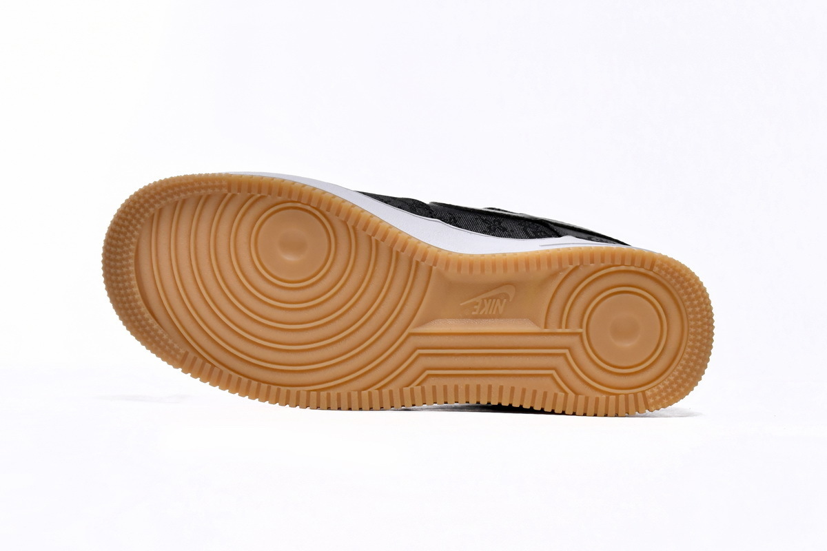 Fragment Design x CLOT x Nike Air Force 1 Low Black Silk CZ3986-001