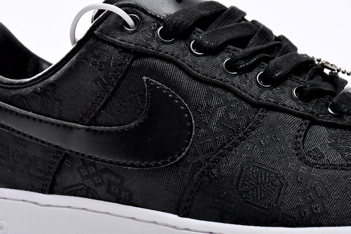 Fragment Design x CLOT x Nike Air Force 1 Low Black Silk CZ3986-001