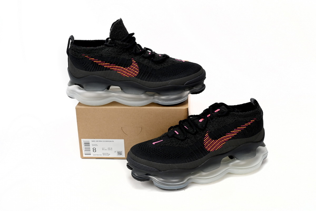 Nike Air Max Scorpion FK Black and GREY RED DZ0799-001