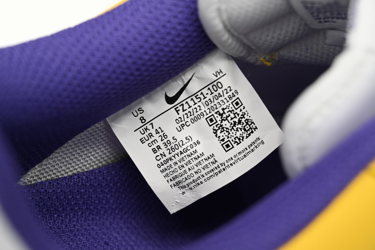 Nike Kobe Bryant x NK Air Force 1 Low Retro QS FZ1151-100