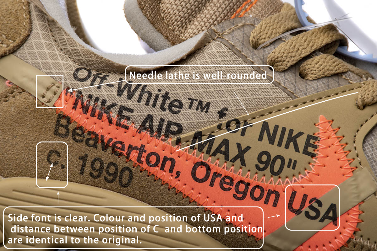 Off-White x Nike Air Max 90 “Desert Ore” AA7293-200