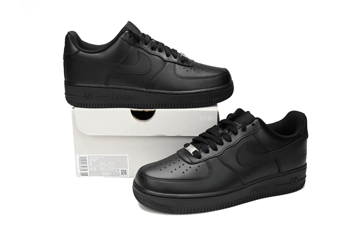 Pre-owned Nike Air Force 1 '07 'Triple Black' CW2288-001