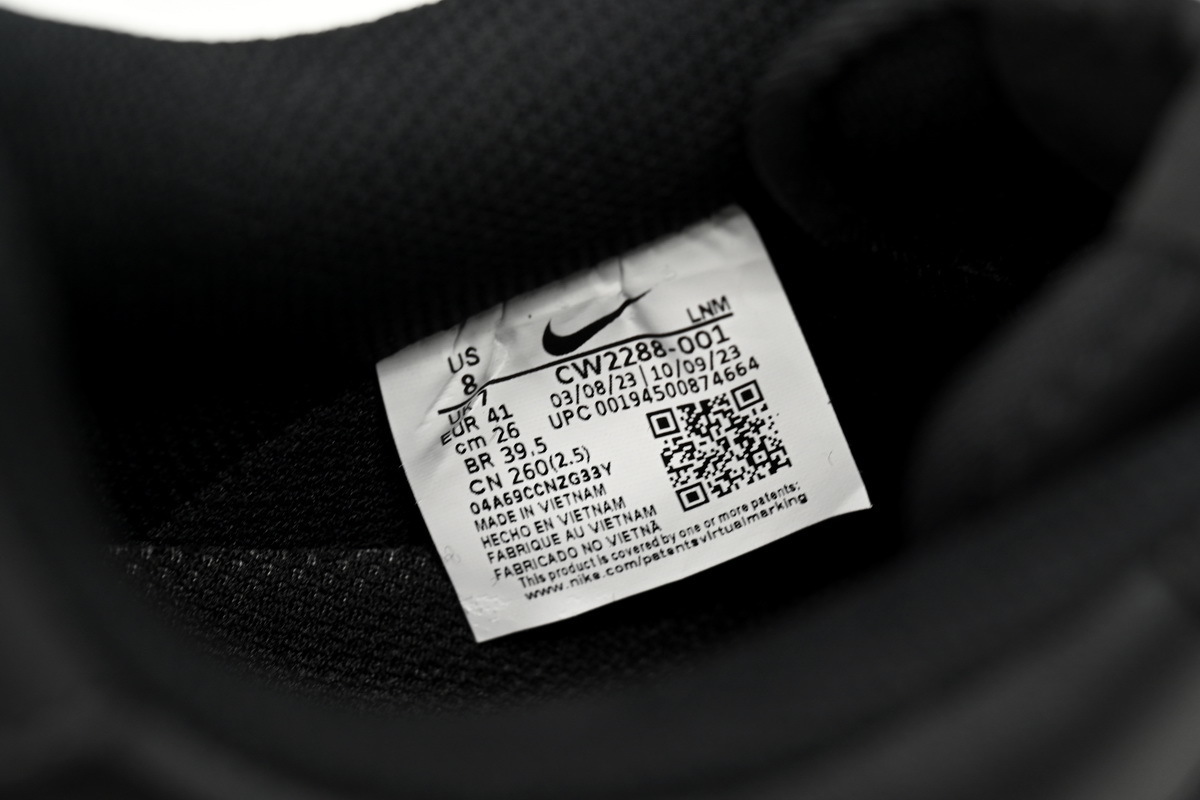 Pre-owned Nike Air Force 1 '07 'Triple Black' CW2288-001