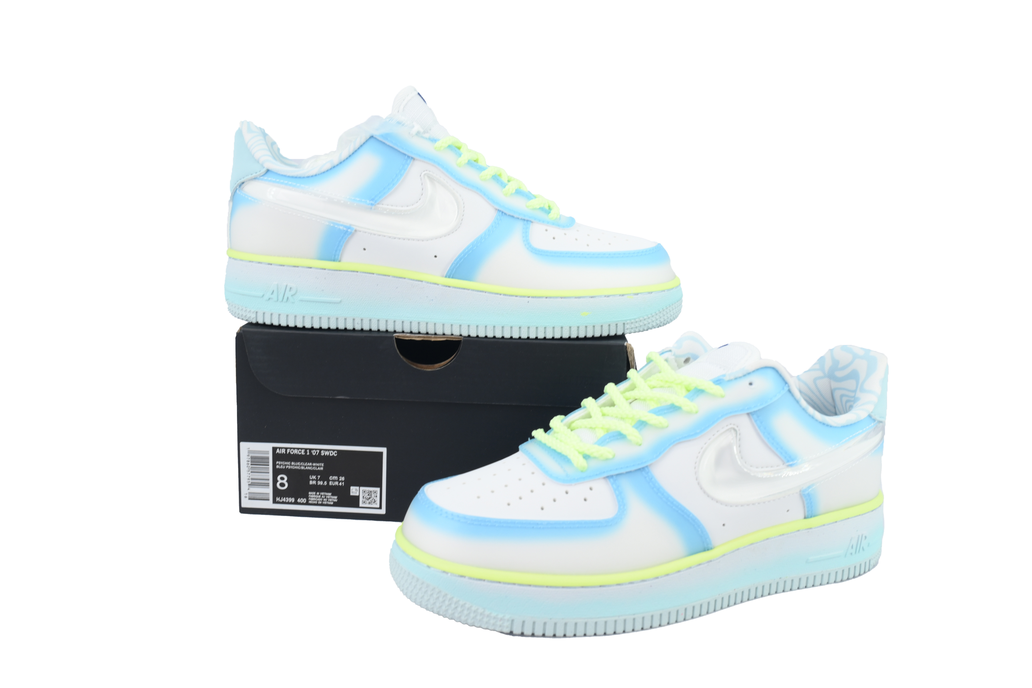 Serena Williams Design Crew x Air Force 1 '07 'Psychic Blue' HJ4399-400