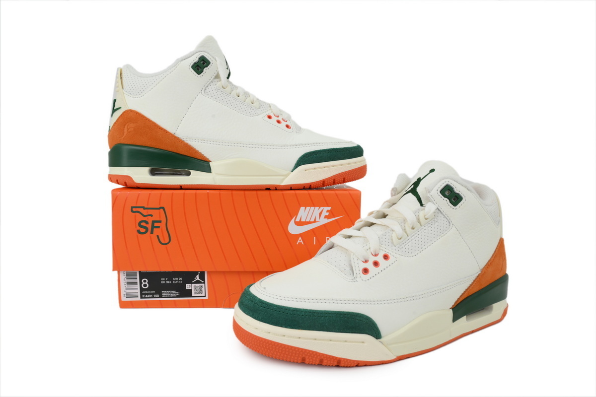SoleFly x Jordan 3 'Miami / Fruits of Our Labor' IF4491-100