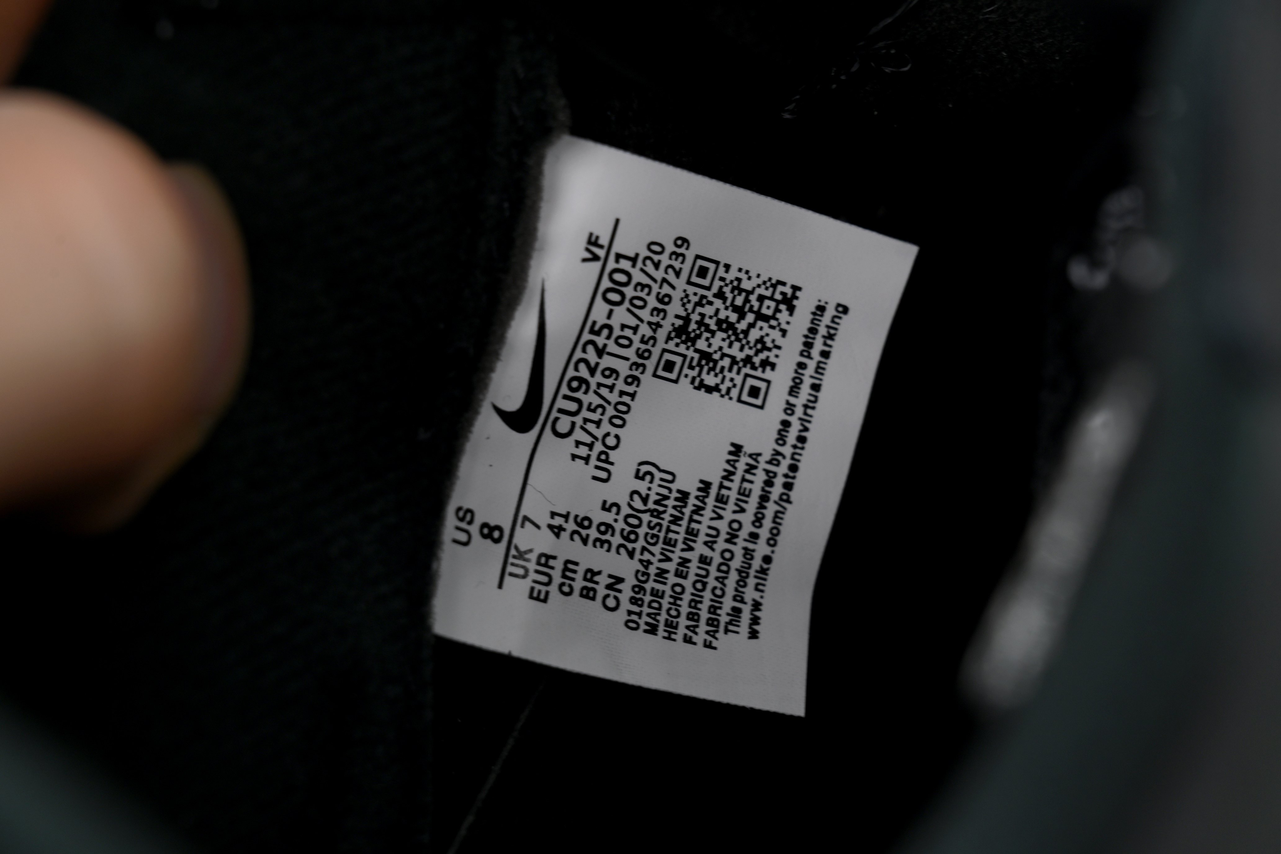 Supreme x Air Force 1 Low 'Box Logo - Black' CU9225-001