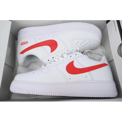 Supreme x Air Force 1 Low'Box Logo-Speed Red'Shanghai Exclusive CU9225-101 02