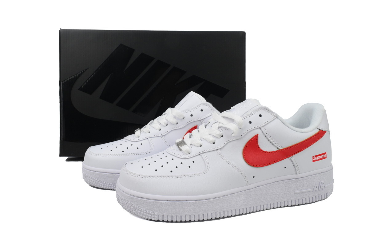 Supreme x Air Force 1 Low'Box Logo-Speed Red'Shanghai Exclusive CU9225-101