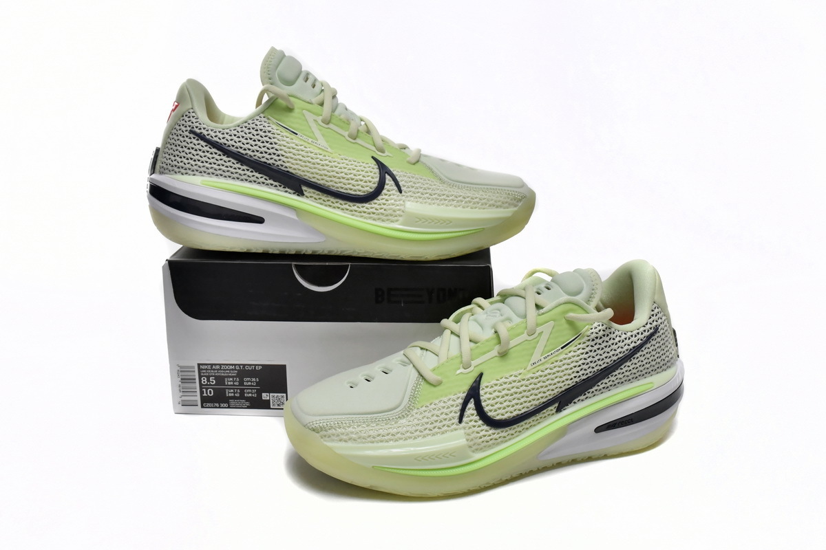 -300 Nike Air Zoom G.T. Cut White Laser Lce Green CZ0176