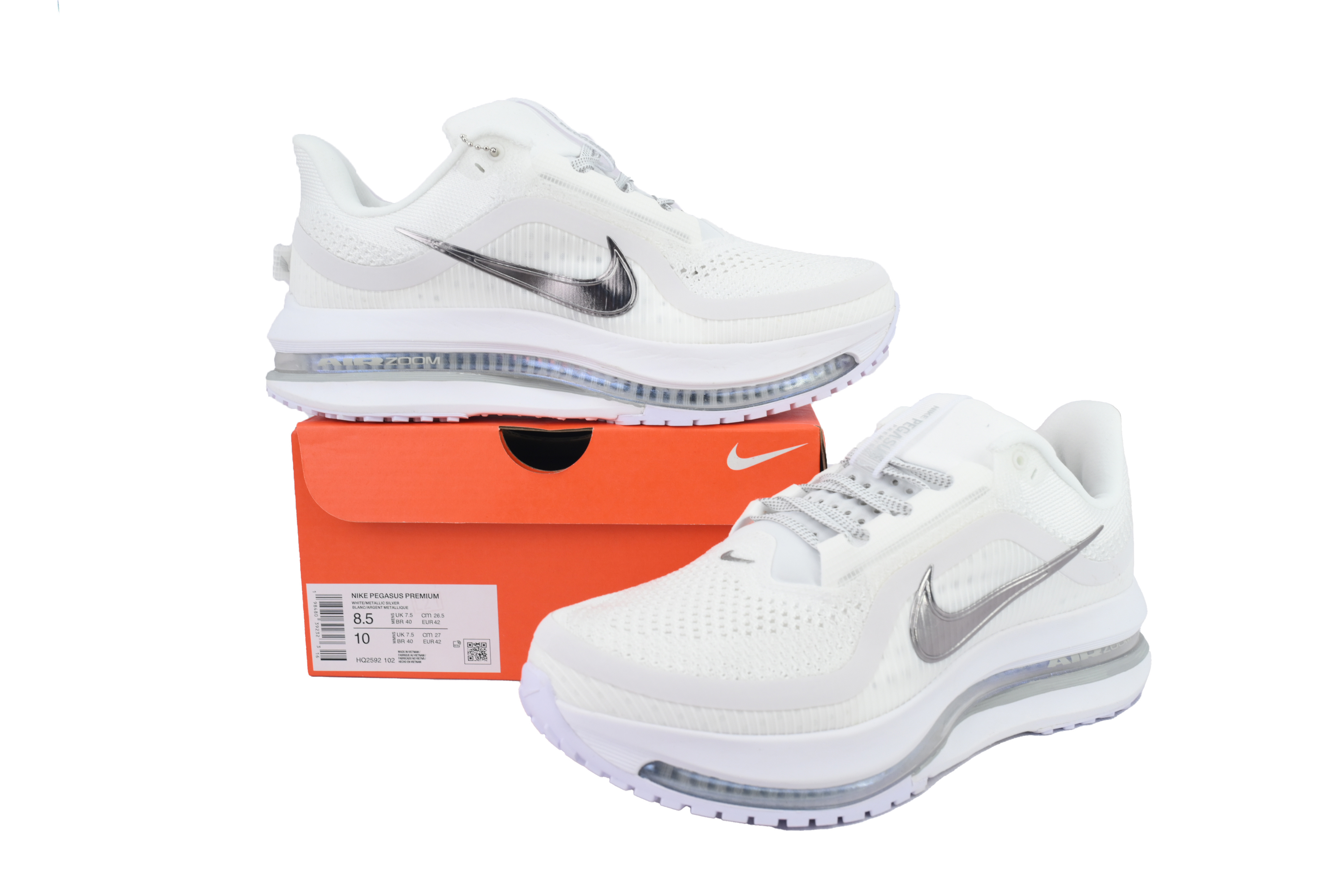 Air Zoom Pegasus Premium 'White Metallic Silver' HQ2592-102