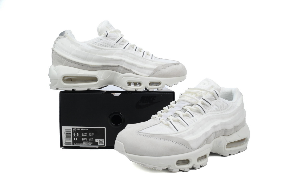 Comme des Garçons x Air Max 95 'White' CU8406-100