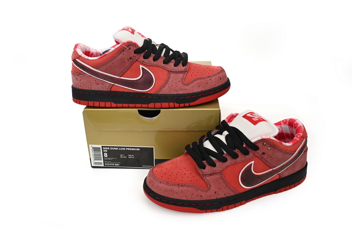 Concepts x Nike SB Dunk Low"Red Lobster" 313170-661 