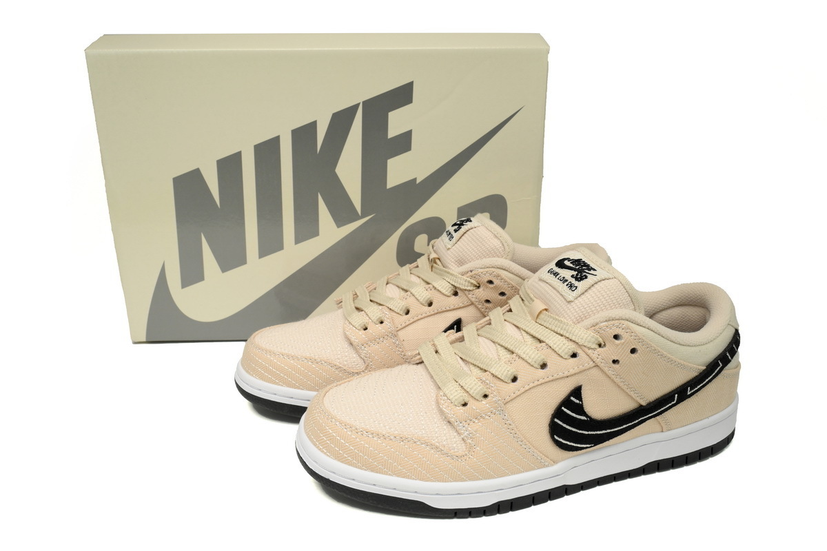 Albino & Preto × Nike SB Dunk Low Pro “Pearl White” FD2627-200