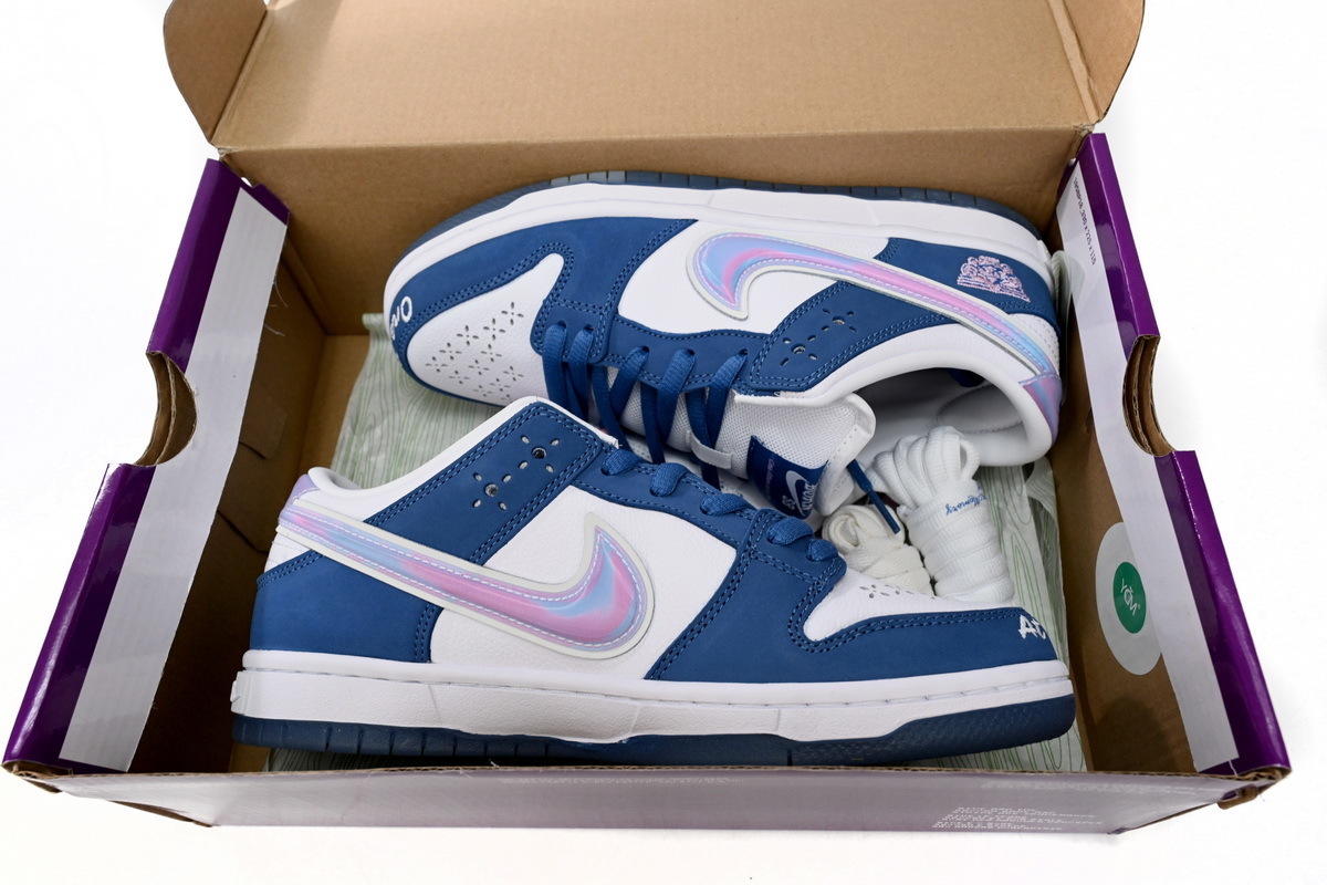 Born x Raised x Nike SB Dunk Low Blue White FN7819-400