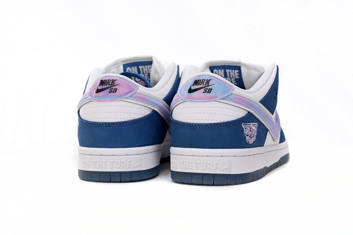 Born x Raised x Nike SB Dunk Low Blue White FN7819-400