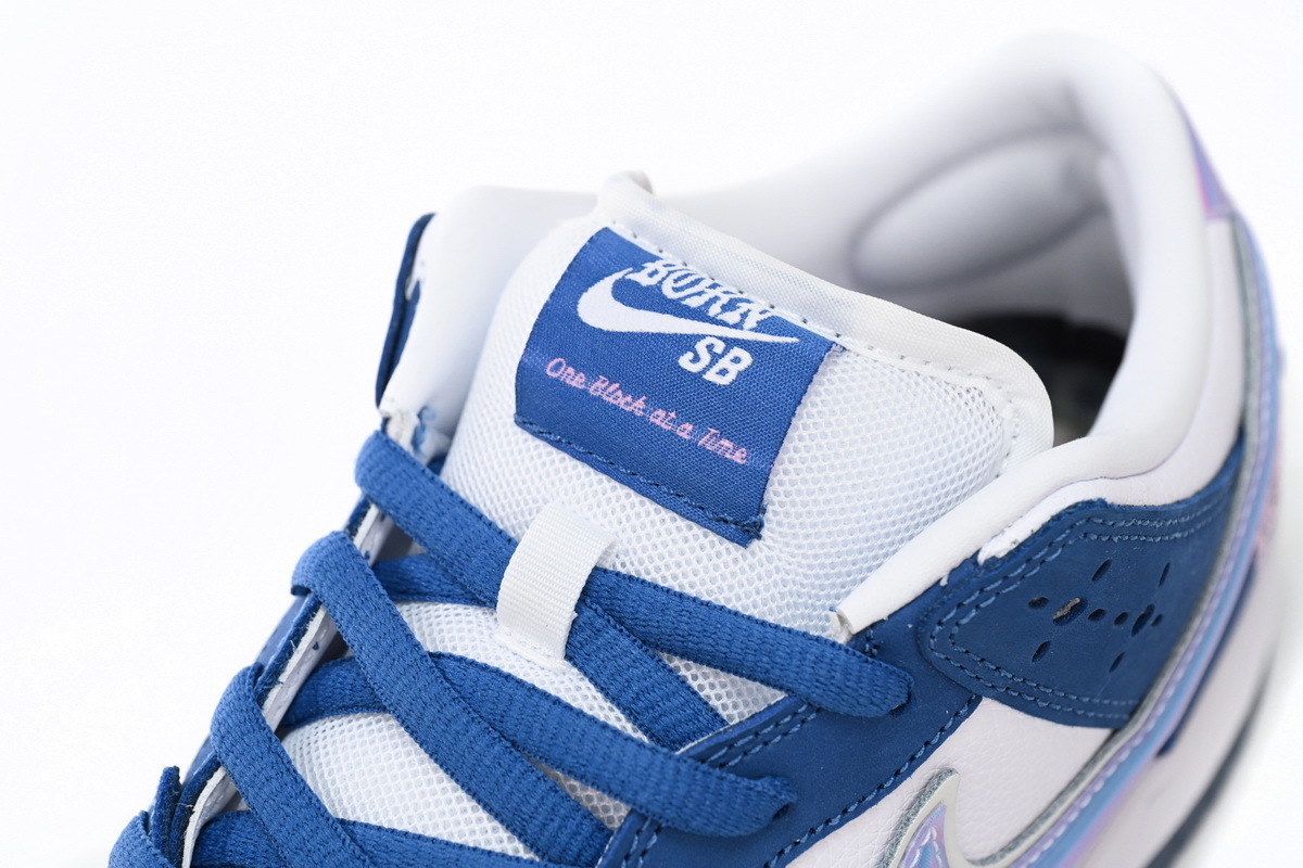 Born x Raised x Nike SB Dunk Low Blue White FN7819-400