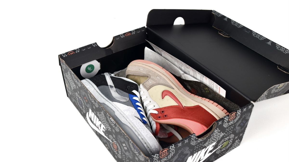 CLOT x NK Dunk Low Brown Blue Gray FN0316-999