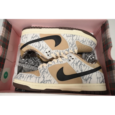 Nike Travis Scott X SB DunkGrey White Cashew Fruit CT5053-010 02