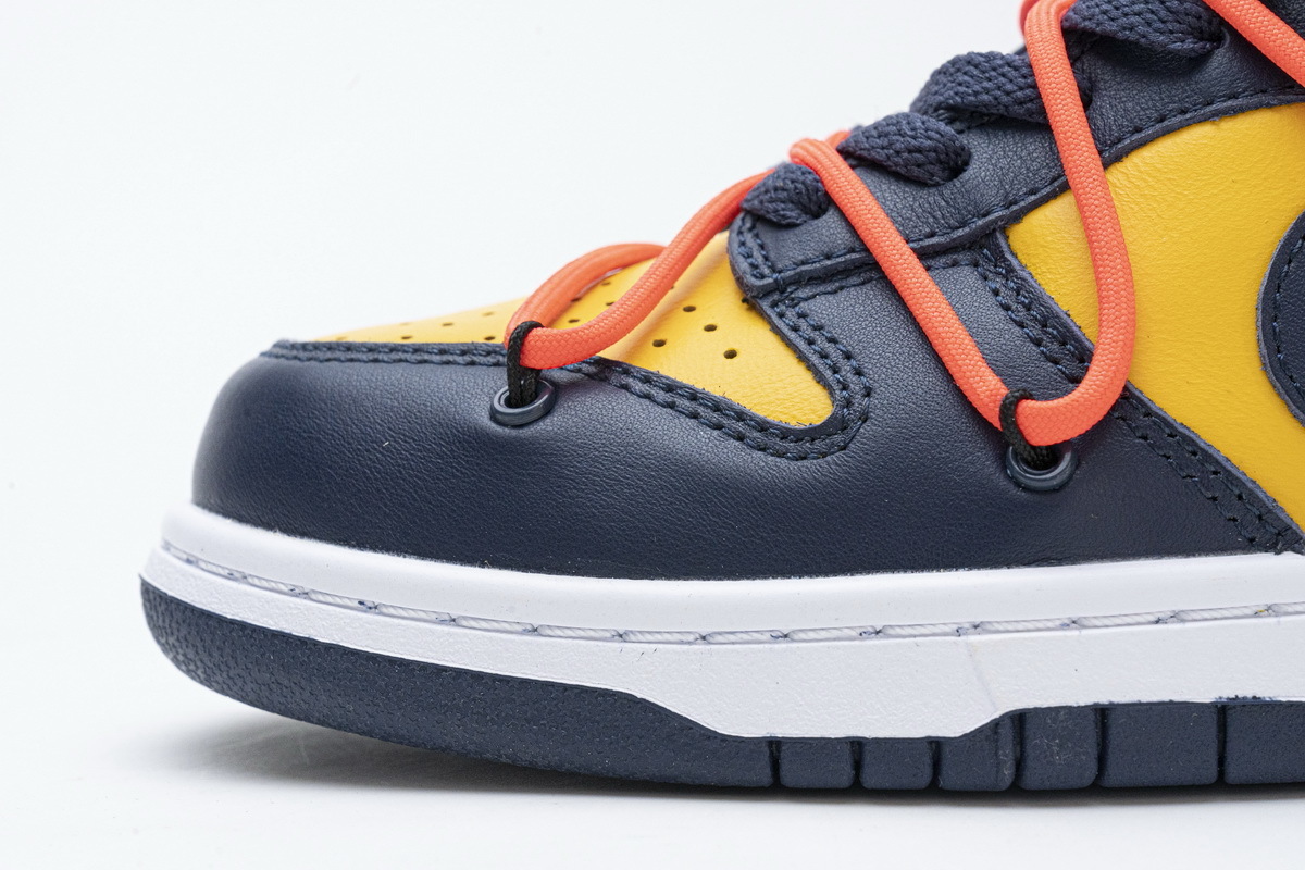 OFF WHITE X Nike Dunk SB Low White Michigan CT0856-700