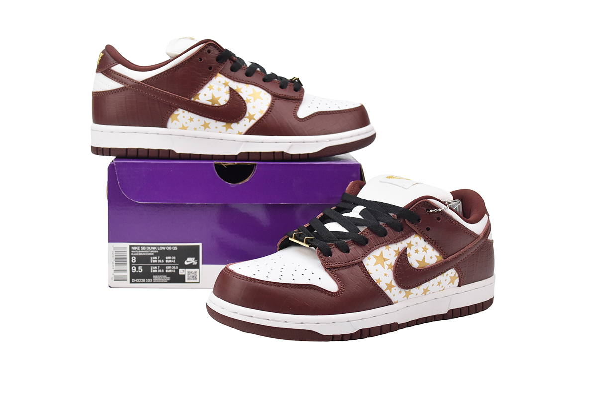 Supreme x Nike SB Dunk Low “Barkroot Brown” DH3228-103