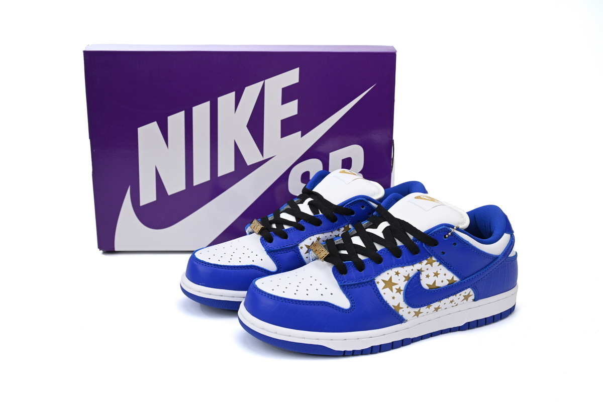 Supreme x Nike SB Dunk Low “Hyper Royal” DH3228-100