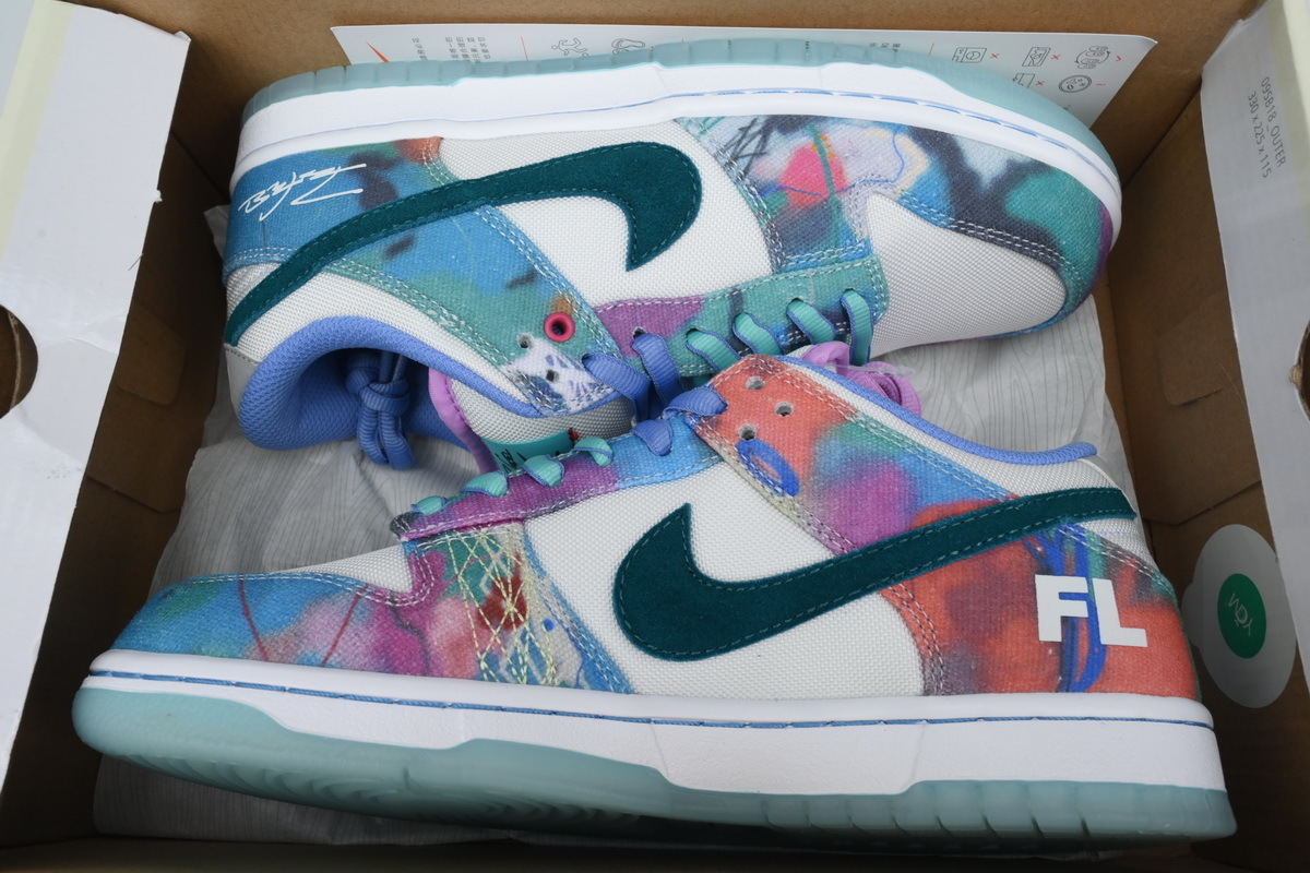 The Futura Laboratories x Nike SB Dunk Low Releases HF6061-400