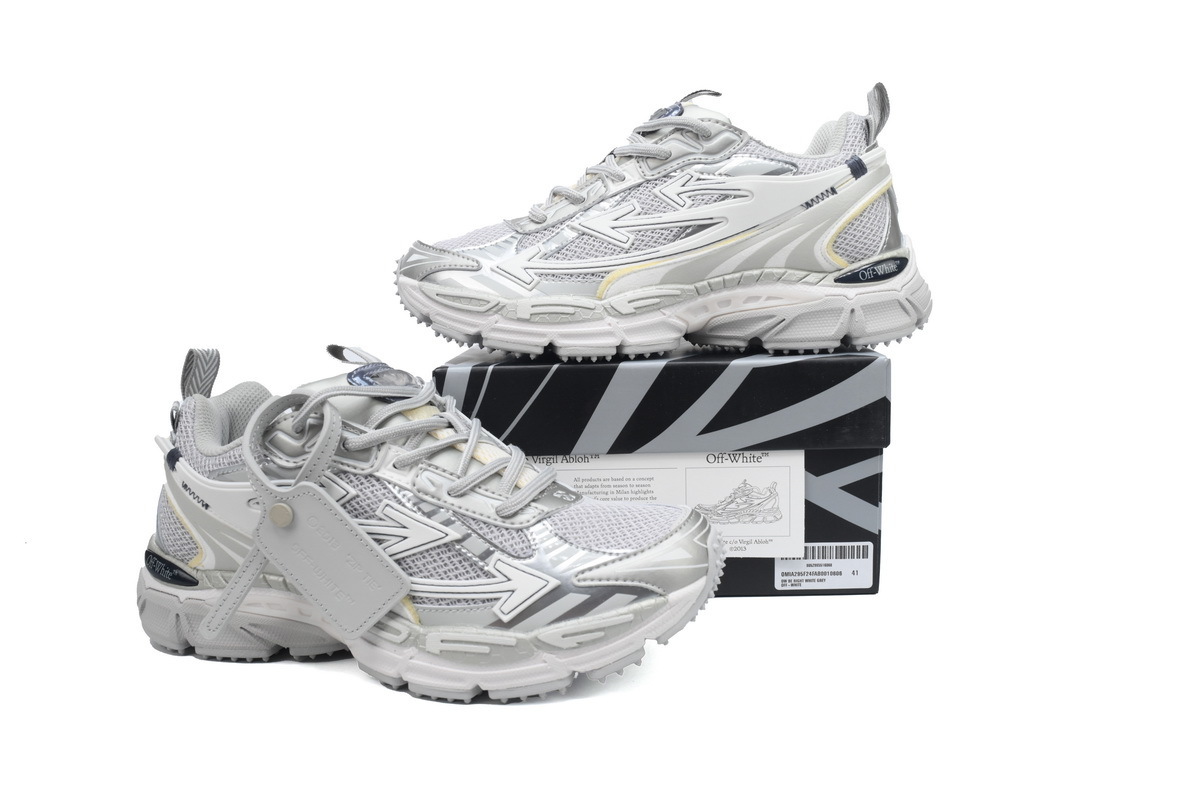 OFF-WHITE Military White Gray OMIA295C99 FAB001 0972