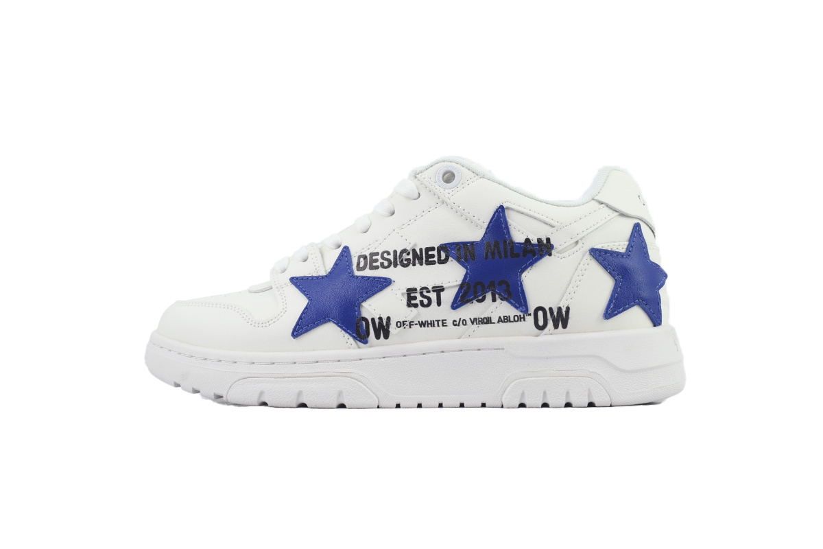 FF-WHITE Out Of White White and Blue Five Stars OMIA189S 25LEA00D 0145