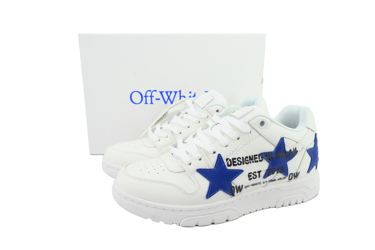 FF-WHITE Out Of White White and Blue Five Stars OMIA189S 25LEA00D 0145