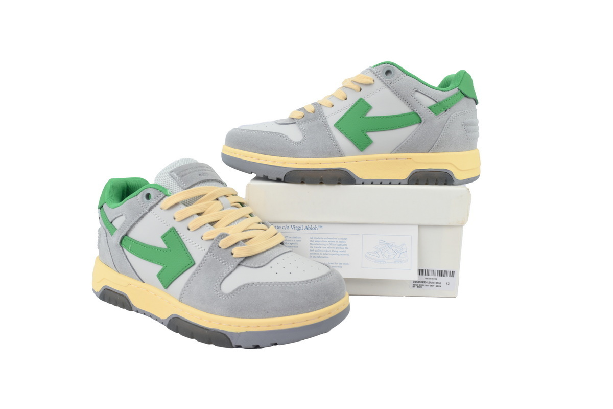 Off-White Out of Office Low Light Grayish Green OMIA189S 24LEA011 0555