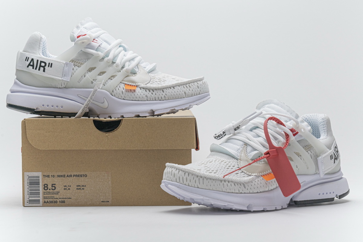 OFF-WHITE x Nike Air Presto White AA3830-100