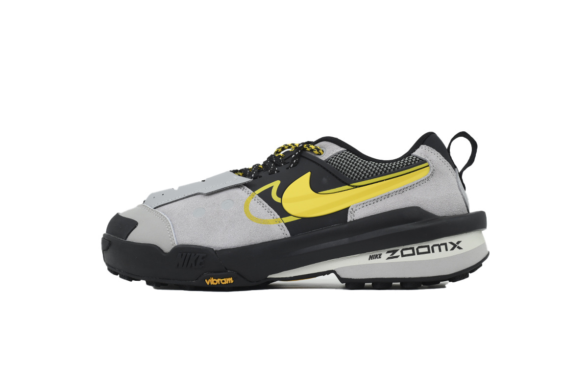 sacai x Zegamadome 'Matte Silver Tour Yellow' HQ8618-002