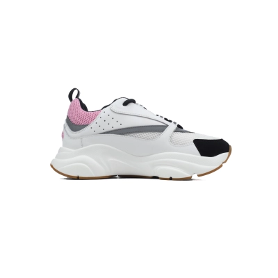 Dior B22 Pink Gray Sneakers Cream 02