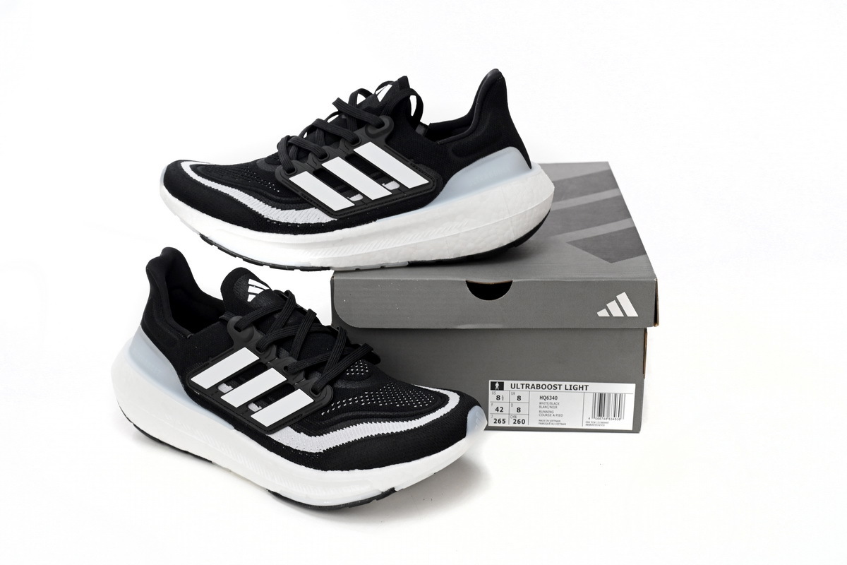 8851-13 Adidas Ultra Boost 2023 LIGHT Black And White HQ6340