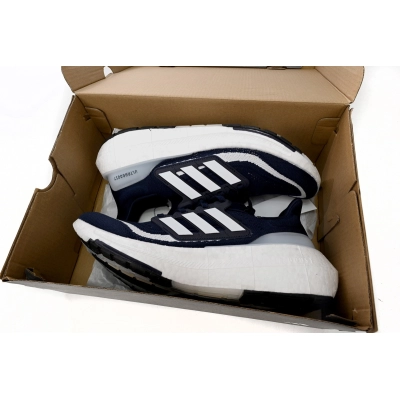 8851-17 Adidas Ultra Boost 2023 LIGHT Black And White Blue and white bars HP9203 02