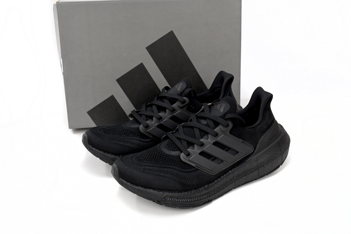 8851-2 Adidas Ultra Boost 2023 LIGHT Black And White GZ5159