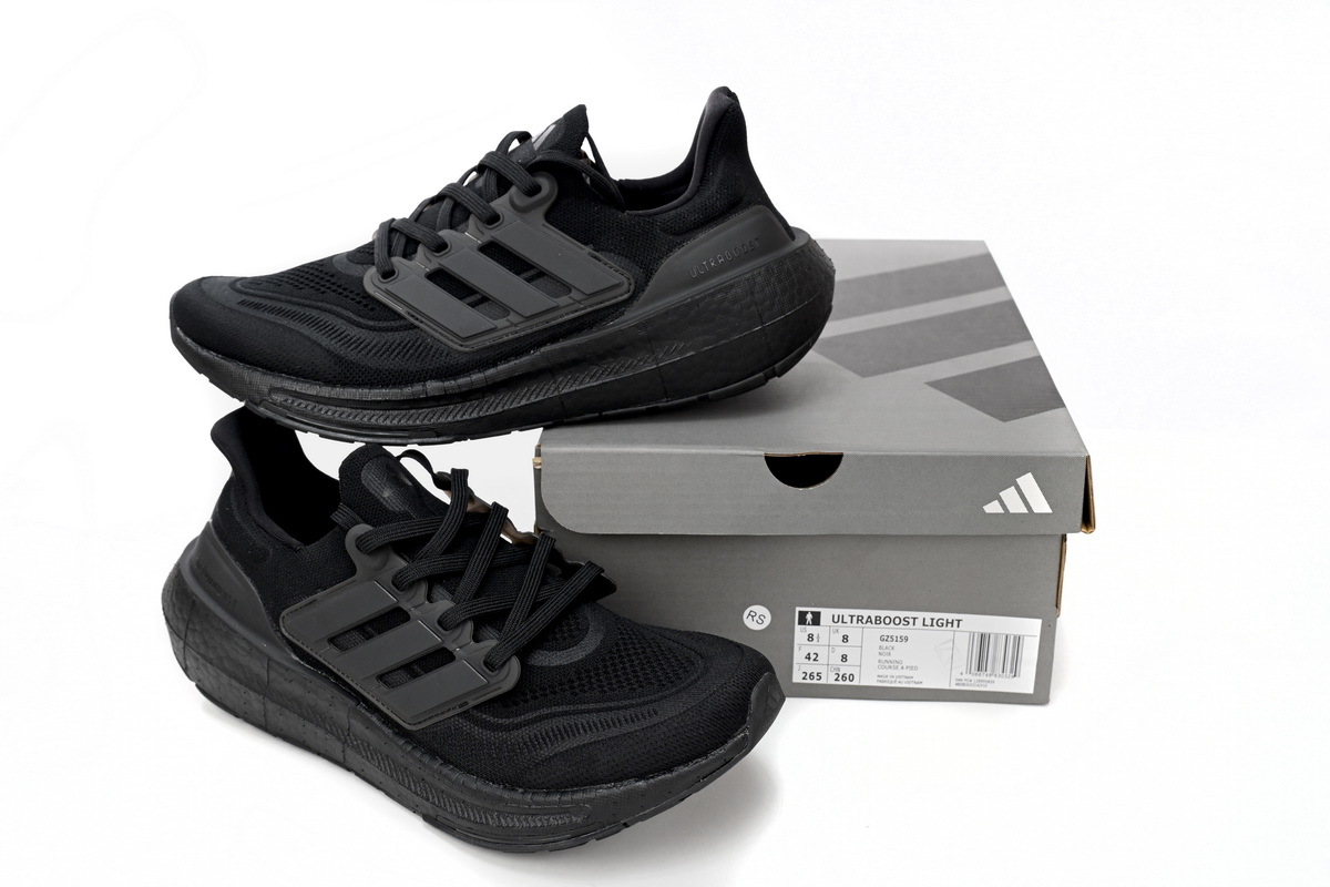 8851-2 Adidas Ultra Boost 2023 LIGHT Black And White GZ5159